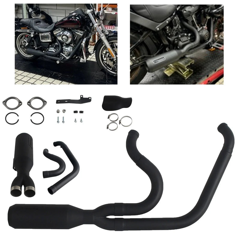 Harley Dyna Street Bob EFI 304 Stainless Steel Exhaust System (2006)