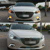 2 x 70mm COB LED Angel Eyes Halo Ring Fog Lamp Lights