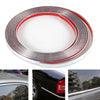 Car Moulding Trim / 12mm x 16ft / Chrome Bumper Strips