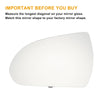 Hyundai Elantra Left Side Heated White Mirror Glass (2015-2018)