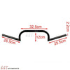 Harley Sportster Clubman Chopper Cafe Racer Black 7/8" Handlebars