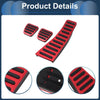 Honda Civic (2006-2009) Red 3 x Manual Foot Accelerator Pedal Covers
