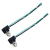 Car 2 x H1 Fog Light Lamp Bulbs Extension Wire Cable Socket (Fits Various Models)