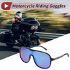 Motorcycle Set Motorcycle Riding Goggles Blue Lens Black Blue Frame