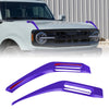 Ford Bronco 2021-2024 - Trail Sight Trim in Purple Hood Hinge Cover