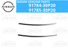 Nissan 300ZX Z32 2 x T-Top Drip Center Molding R & L Set (1989-1996)