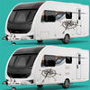 Car Truck Camper RV Van Black PVC Sticker Decal 90x60cm