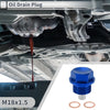 Car Motorcycle Boat Blue 1 Set M18x1.5 Engine Oil Drain Plug with Gasket