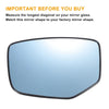 Honda Accord Left Side Blue Heated Mirror Glass (2008-2010)