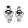 Ford Mustang 6AN & 8AN Silver Fuel Rail Fitting Adapter (1986-1998)