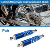 50cc 70cc 90cc 125cc Blue 1 x Pair Motorcycle Rear Suspension Shock 310mm