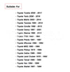 Toyota Tundra, Camry, 4Runner Black Window Crank Handle (2000-2023)