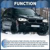 BMW X5 Front Right Red Yellow 1x Bumper Reflector (2014-2018)