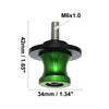 Motorcycle 2 x Swing Arm Spool Rear Stand Sliders Green