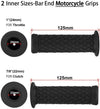 Motorcycle Cafe Racer Dirt Bike ATV 22mm Black Gel Handlebar Grips