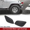 Jeep Wrangler Front Bumper Side Marker Light Housings