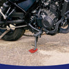 Motorcycle Pad / 2 x Kickstand Parking Stand Extension Pad Red