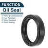 Make Model Oil Seal 35x45x10mm NBR Rubber Black 5Pcs