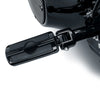 Harley Softail Deluxe Fat Bob Black Passenger Footpegs (2018-2025)