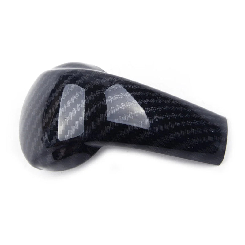 Mazda 3 Axela Black Carbon Fiber Style Knob Cover (2014-2017)
