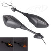 Honda CBR 600RR 1000RR Rearview Mirrors with LED Turn Signal (2003-2023)