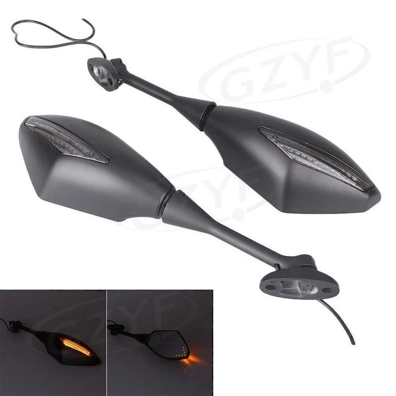 Honda CBR 600RR 1000RR Rearview Mirrors with LED Turn Signal (2003-2023)
