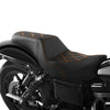 Harley Street Fat Bob Low Rider Rider Driver Passenger Gel Seat (2006-2017)