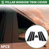 Nissan Murano 8 Pcs Black Door Pillar Window Trim (2009-2015)
