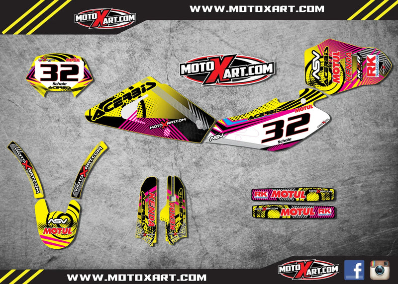 Husqvarna TE 250 450 NEON STYLE Graphics Kit (2002-2004)