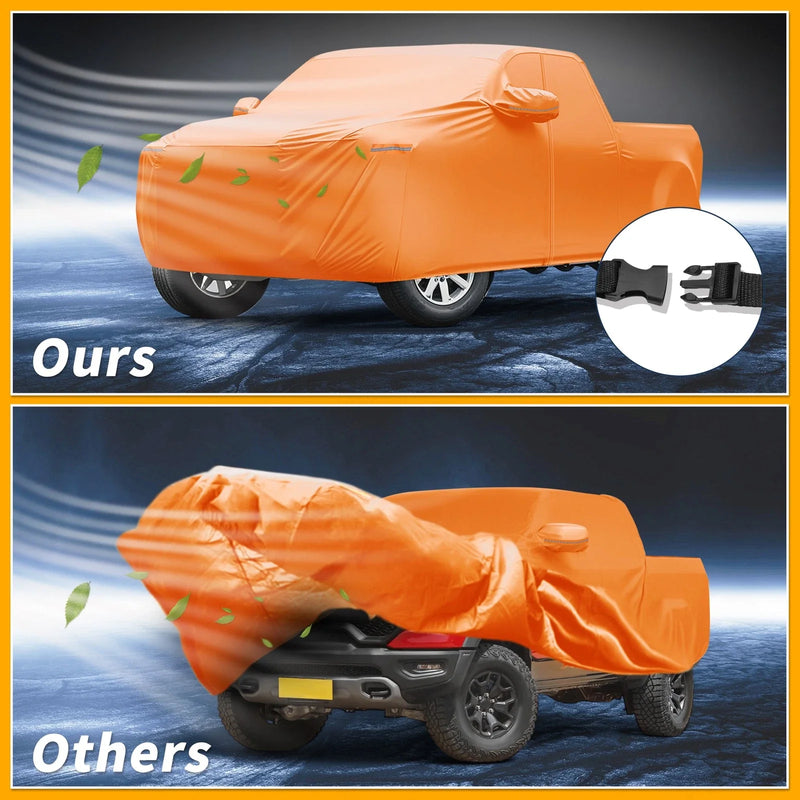 Dodge Ram (2010-2023) - Orange 210D-PU Waterproof All Weather Car Cover