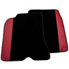 Ferrari California T (2015-2019) - Bordeaux Nappa Leather Black Floor Mats