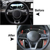 Kia K3 Red Interior Steering Wheel Paddle Shifter Extensions (2020-2022)