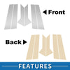 Ford Mondeo Fusion (2013-2020) Silver Tone 6 x Door Pillar Window Trim
