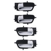 Hyundai i20 Door Handle Inner Set of 4 Chrome Left+Right (2009–2015)