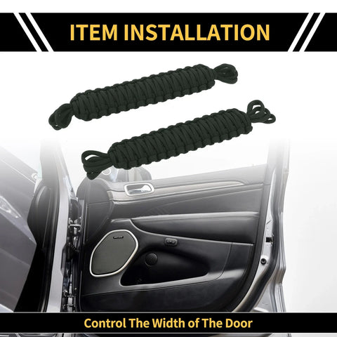 Jeep Wrangler TJ JK JKU (2007-2018) Brown 2 x Door Limiting Straps