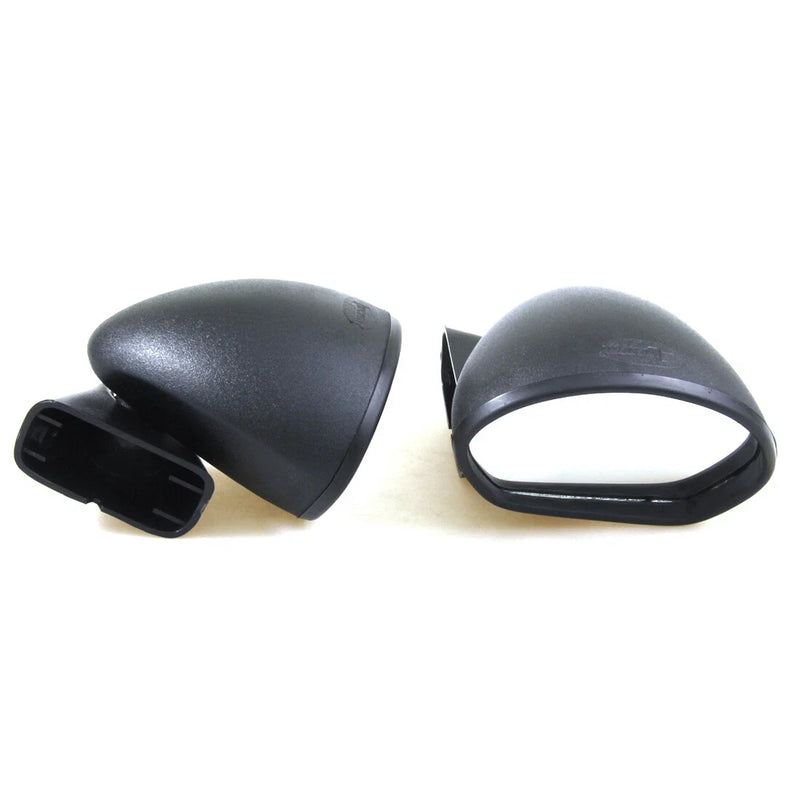 Universal Sport Car Retro Classic Bullet Style Black Door Mirror Set