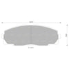 Toyota Hiace RZH113 RZH125 2.4L 2RZE Front Disc Brake Pads (1998–2005)