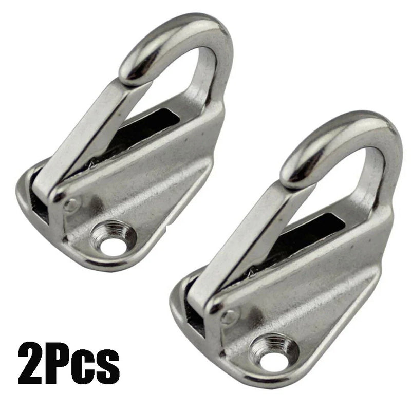 Marine 2 x 316 Stainless Steel Spring Snap Fending Hook Fender Hardware