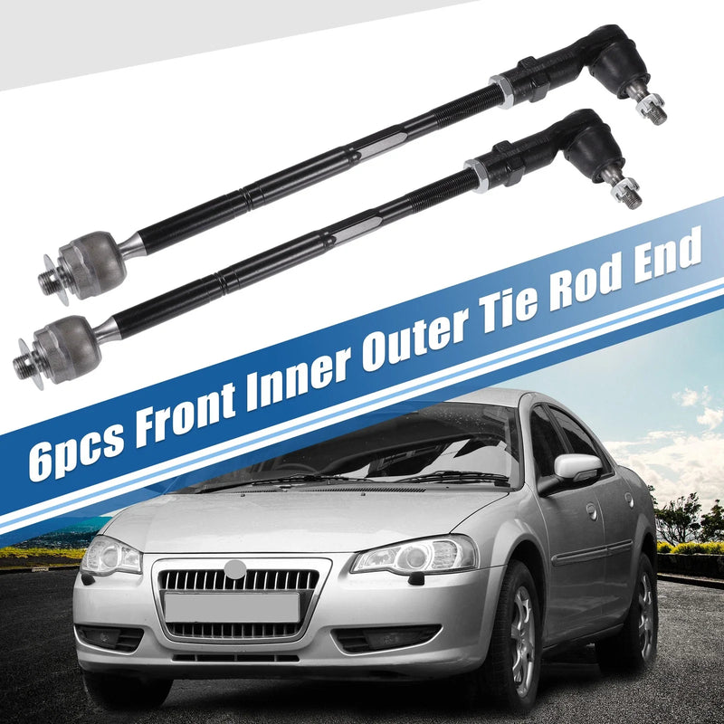 Chrysler 200 Dodge Dart 4pcs Front Inner Outer Tie Rod End Links Kit