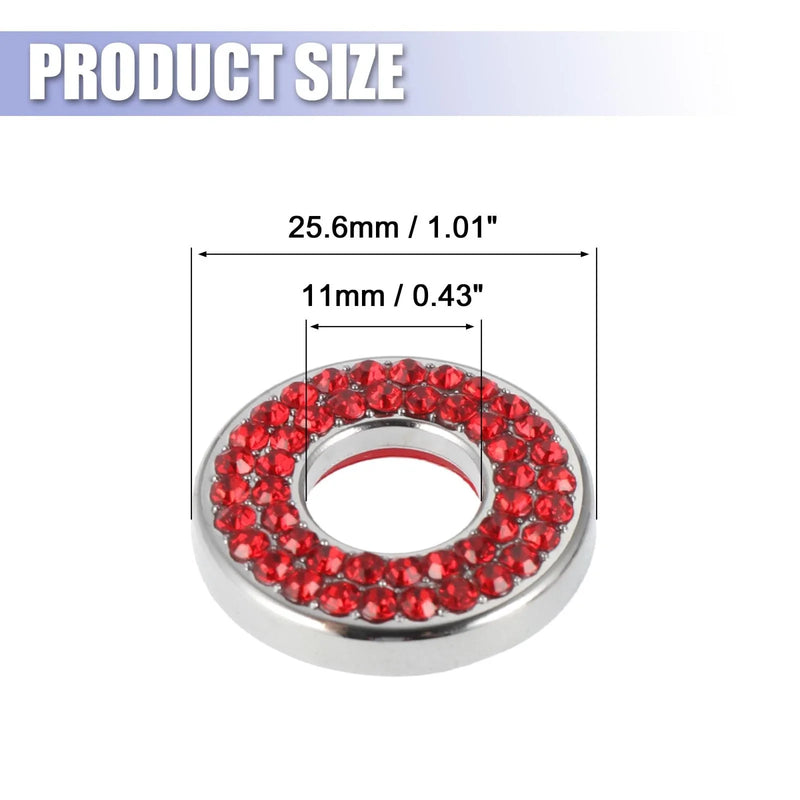 Mercedes Benz E C Class GLC 4 x Red Bling Car Door Lock Stickers (2015-2019)