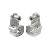 Silver Motorcycle Handlebar 7/8" to 1-1/8" Fat Bar Mount Clamps (Fits Most)