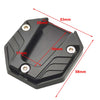 Motorcycle Bikes - Black Kickstand Extender Foot Stand Pad
