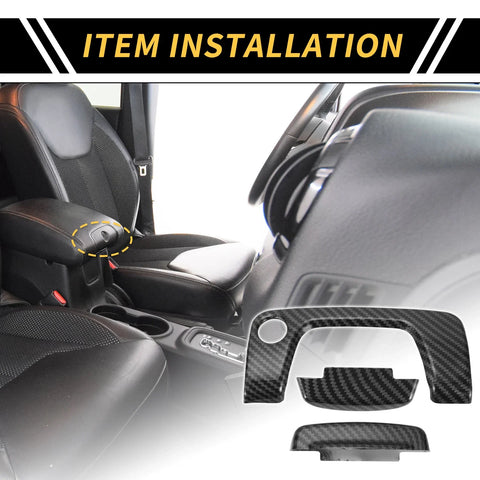 Jeep Wrangler JL JLU Center Console Armrest Switch Button Cover (2018-2024)