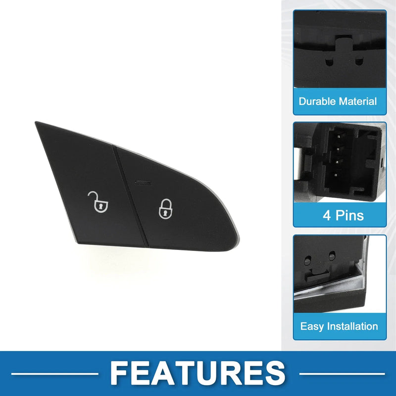 Porsche Cayenne Panamera (2011-2023) Black Plastic Car Door Lock Switch