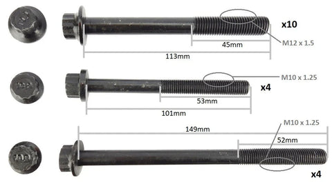 Mazda BT-50 3.0L WEC WEAT Turbo Diesel Cylinder Head Bolt Set (2006–2011)