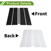 Chevy Suburban Black 6 Pcs Pillar Window Trim (2021-2023)