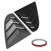 Mitsubishi Lancer EVO Gloss Black Side Vent Window Louver Cover Trim (09-16)
