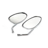 Honda Shadow Spirit 750 1100 VTX1300 VTX1800 Chrome Rearview Oval Mirror (2001-2010)