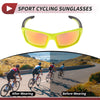 Goggles / 1 Pc / Motorcycle Riding Goggles Red Lens Yellow Frame