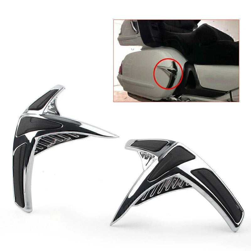 Honda Goldwing GL1800 Chrome Fairing Saddlebag Scuff Protectors (2001-2011)